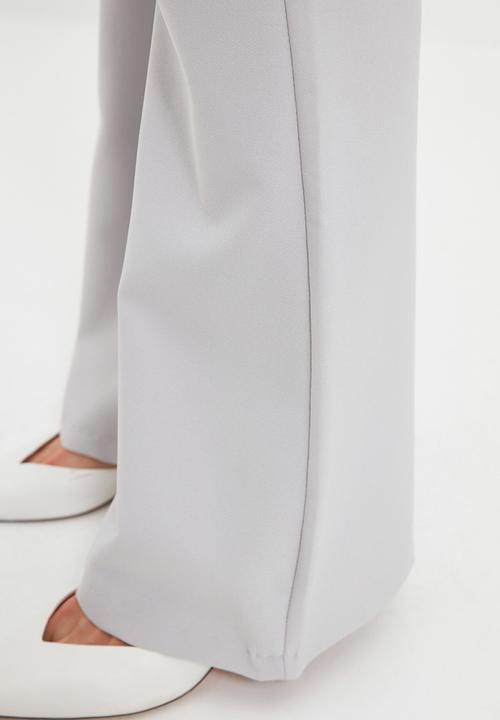Trendyol - Flared trousers  - grey
