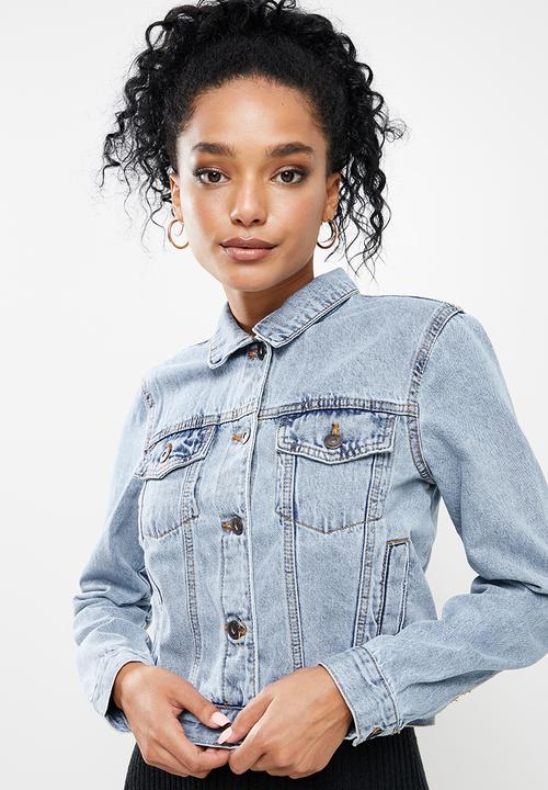 Cotton On - Girlfriend denim jacket - light blue 