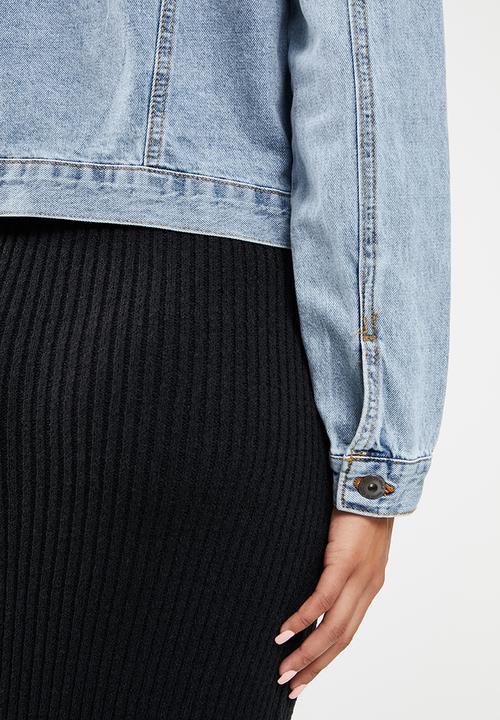 Cotton On - Girlfriend denim jacket - light blue 
