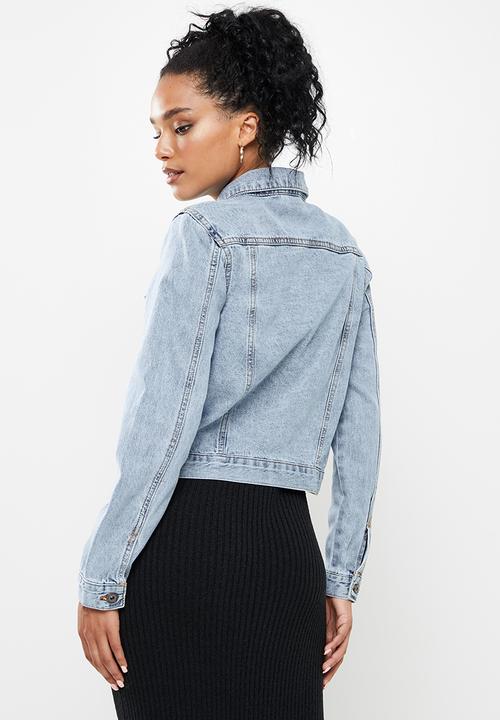 Cotton On - Girlfriend denim jacket - light blue 
