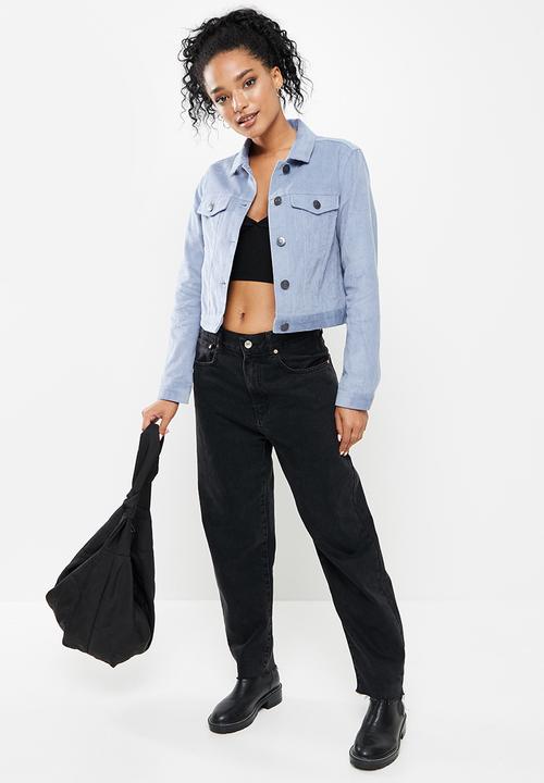 Cotton On - Light weight cord trucker jacket - blue haze
