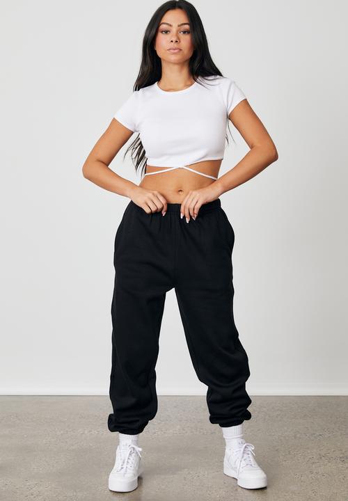 Factorie - Super slouchy trackpant - black