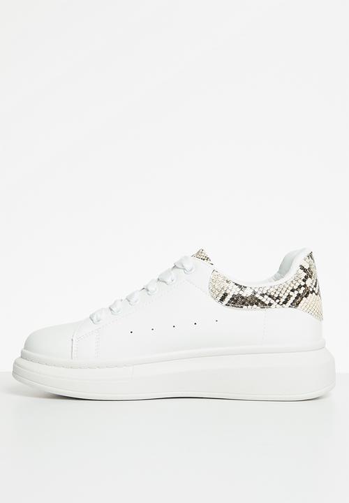 Superbalist - Ruby sneaker - snake - white 