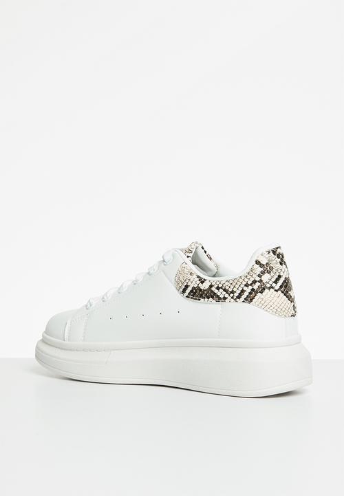 Superbalist - Ruby sneaker - snake - white 
