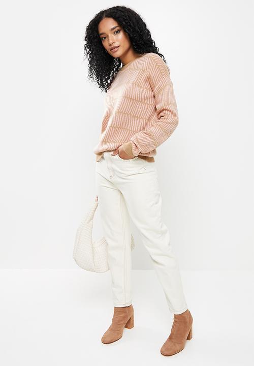 Trendyol - Print knit sweater - camel