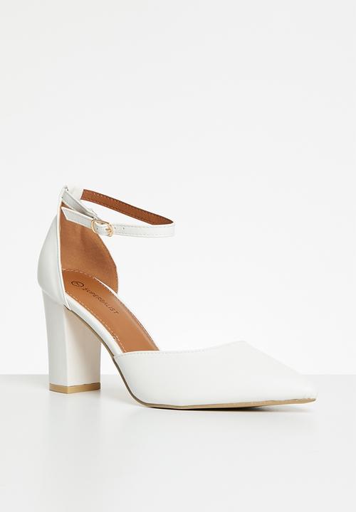 Superbalist - Nala closed block heel - white