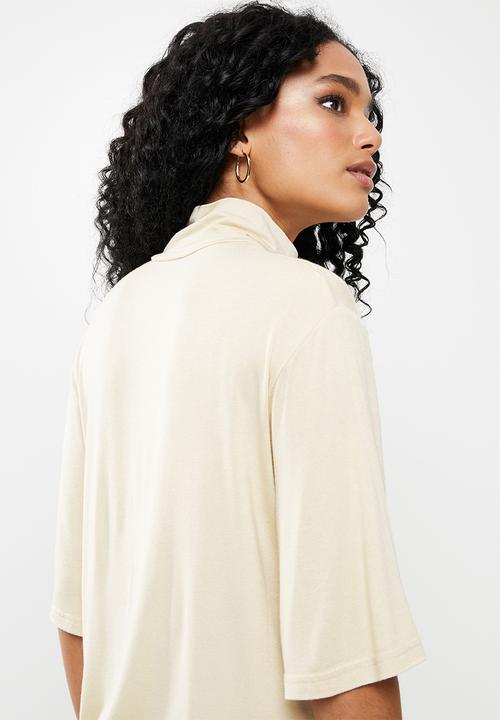Trendyol - Turtleneck blouse - beige