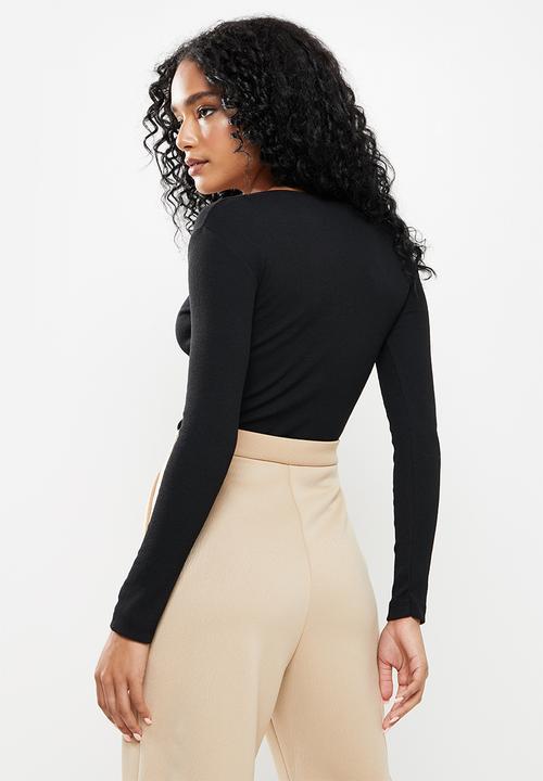 Trendyol - Knitted top - black