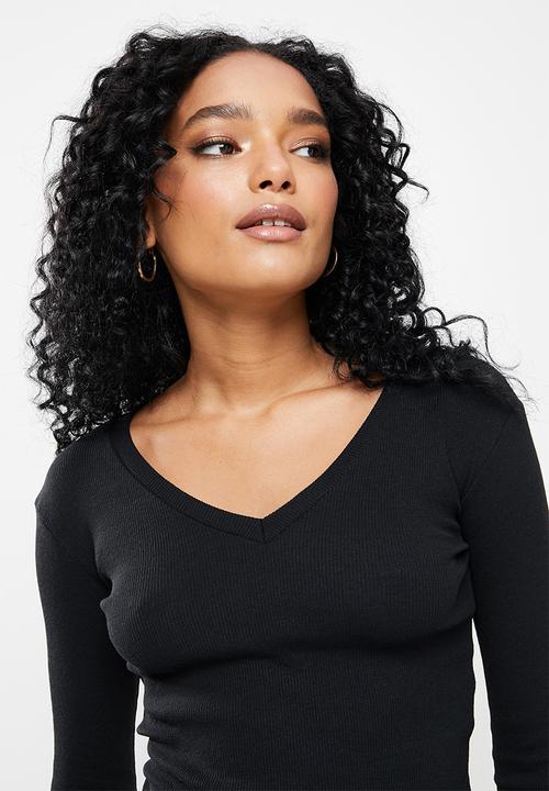 Trendyol - Knitted top - black
