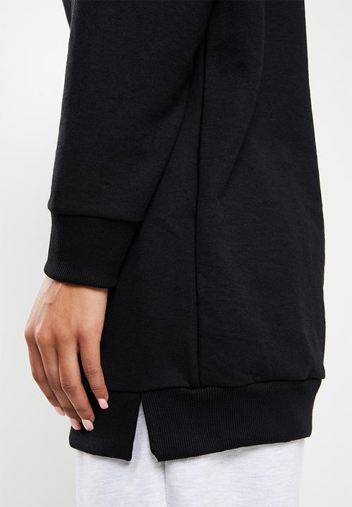 Trendyol - Printed knitted sweatshirt - black