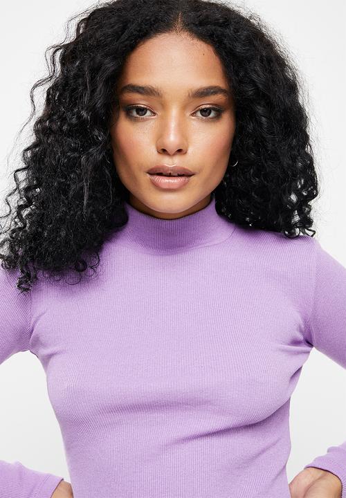 Trendyol - Low back knitted top - lilac