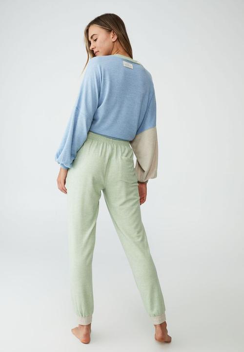 Cotton On - Super soft slim boxer pants - pastel green