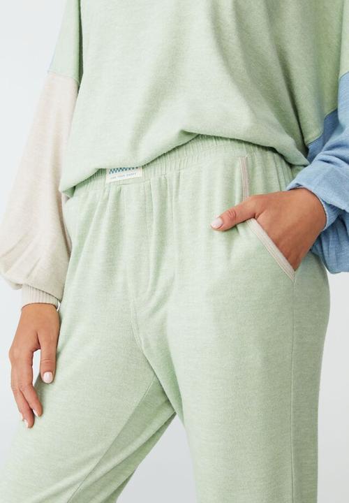 Cotton On - Super soft slim boxer pants - pastel green