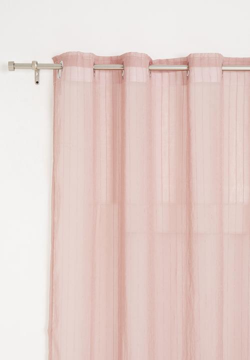 Sixth Floor - Eyelet striped frosted voile - pink