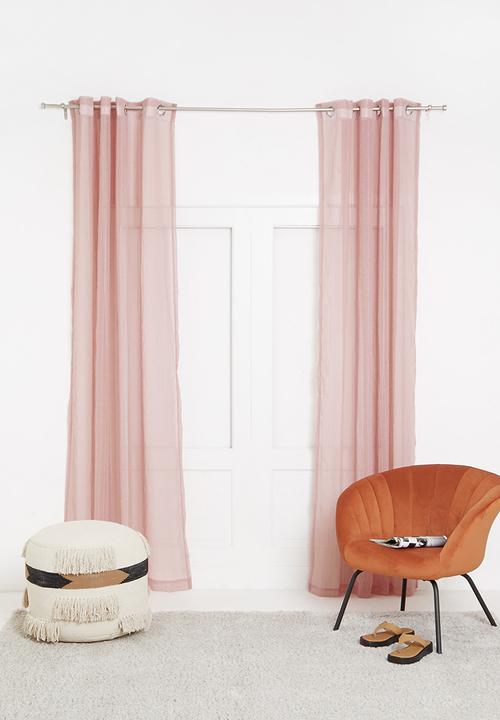 Sixth Floor - Eyelet striped frosted voile - pink