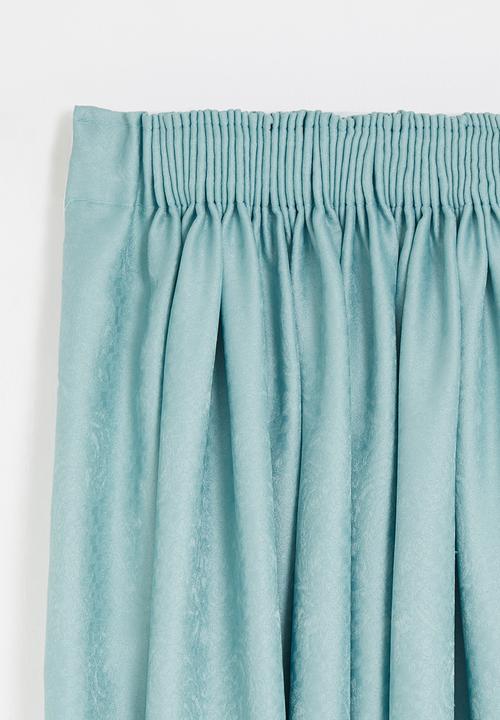 Sixth Floor - Taped lined woven jacquard curtain - provencial blue
