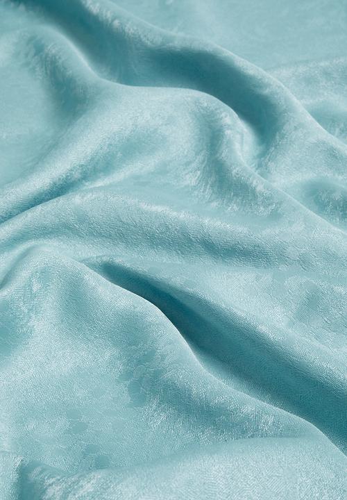 Sixth Floor - Taped lined woven jacquard curtain - provencial blue