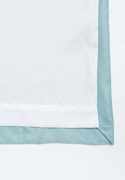 Sixth Floor - Taped lined woven jacquard curtain - provencial blue