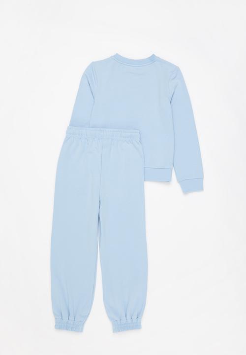 Pop Candy - Younger girls sweater & jogger set - light blue