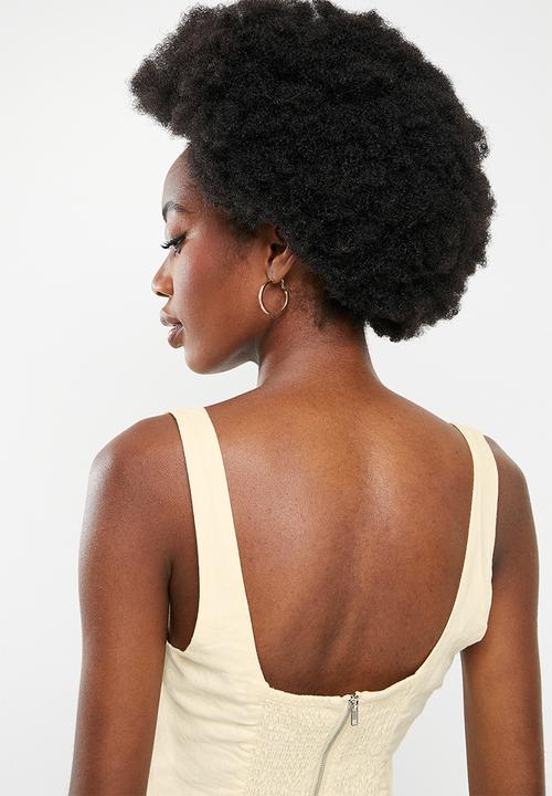 Cotton On - Linen corset top - buttermilk