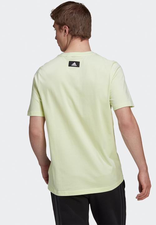 adidas Performance - Future Icons 3 Bar Short Sleeve T-Shirt - almost lime