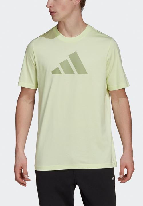 adidas Performance - Future Icons 3 Bar Short Sleeve T-Shirt - almost lime