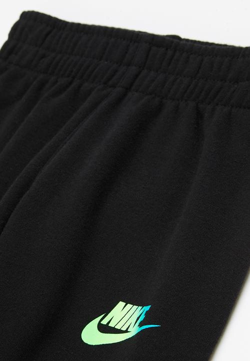 Nike - Nkb rise fleece taping crew set - grey & black