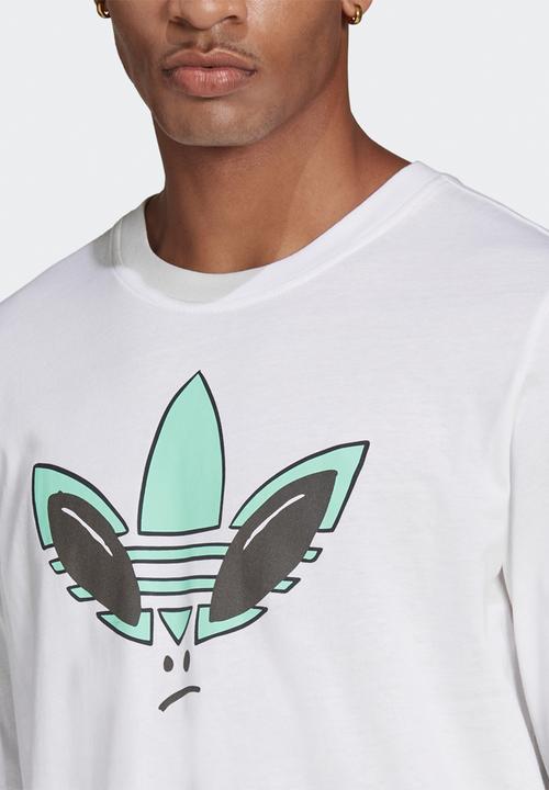 adidas Originals - R.Y.V. ALIEN GRAPHIC LONG SLEEVE TEE - white