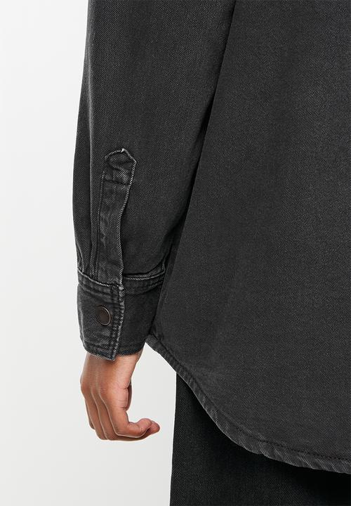 Cotton On - Denim shacket - washed black