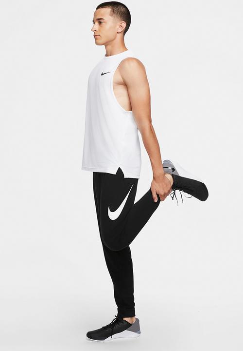 Nike - M Nike df pant taper fa swsh - black & white