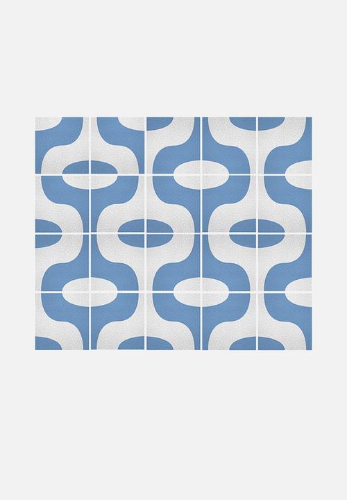 Robin Sprong - Sardinia wall stickers - blue