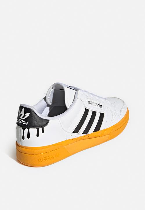 adidas Originals - Continental 80 stripes j - ftwr white/core black/team college gold