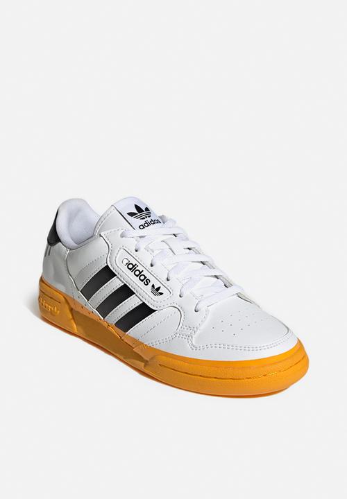 adidas Originals - Continental 80 stripes j - ftwr white/core black/team college gold