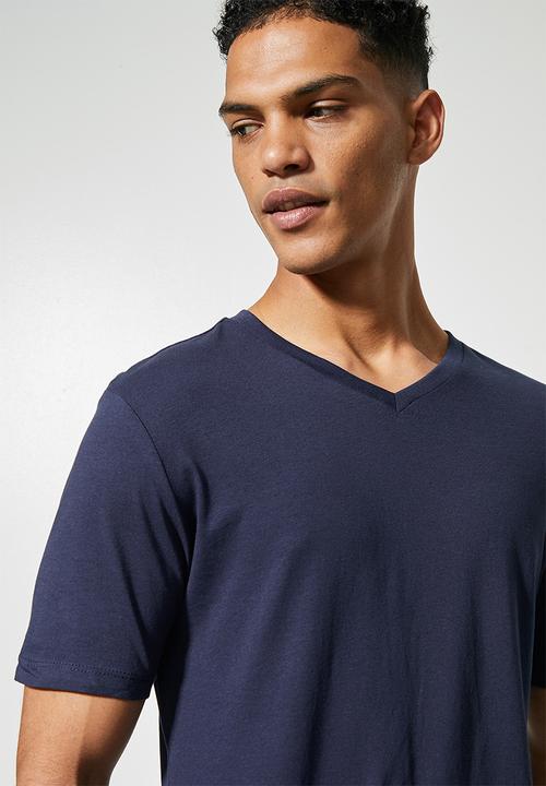 Superbalist - Dean vee neck tee - navy