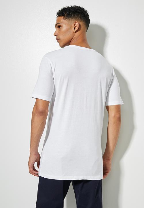 Superbalist - Dean vee neck tee - white