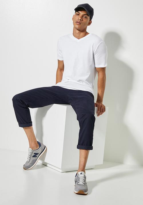 Superbalist - Dean vee neck tee - white