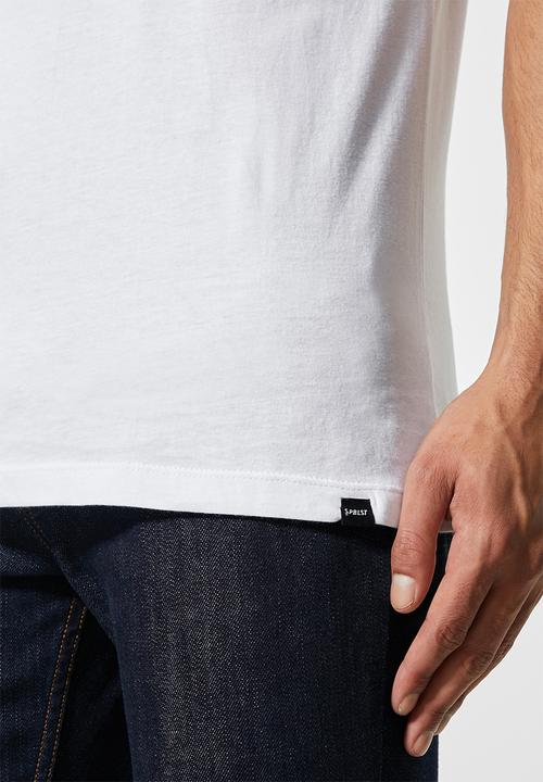 Superbalist - Nate crew neck tee - white