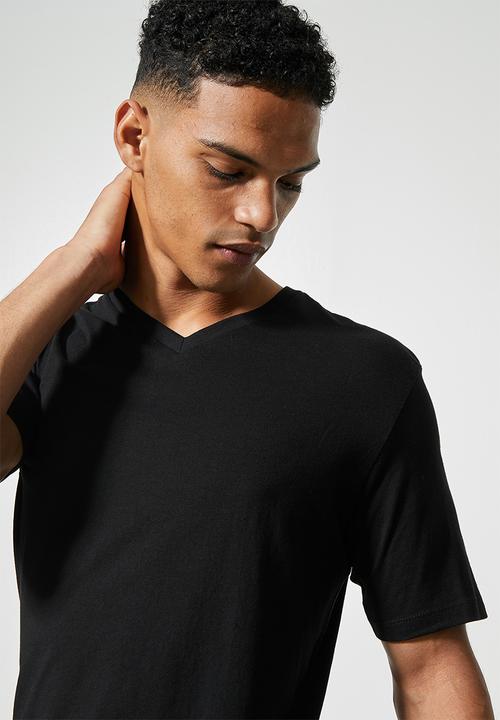 Superbalist - Dean vee neck tee - black