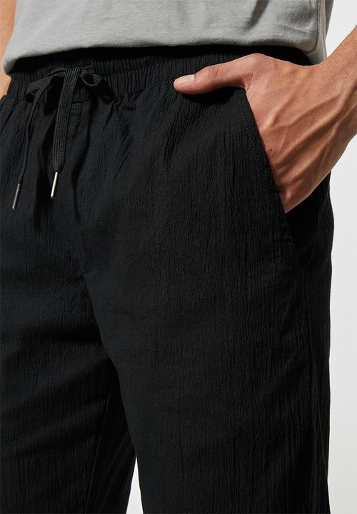 Superbalist - Deco seersucker elastic waistband pant - multi