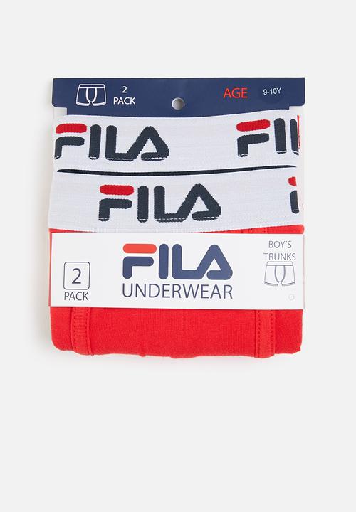 FILA - B2 (2 pk) trunk - chinese red  peacoat