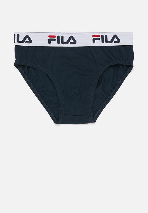 FILA - B5 (2 pk) brief - chinese red   peacoat