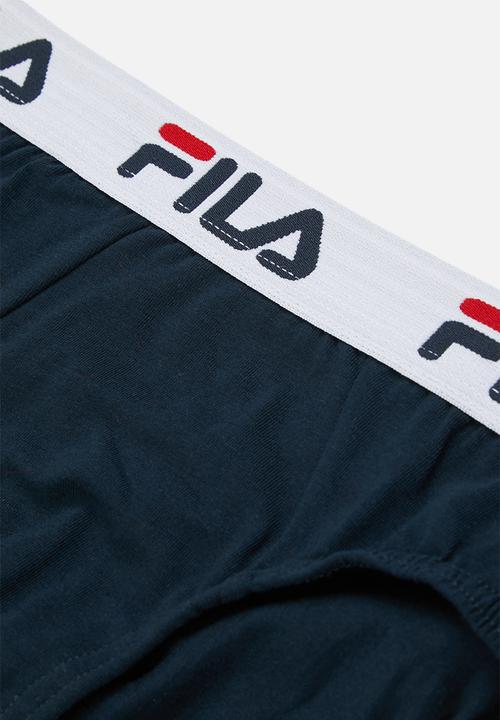 FILA - B5 (2 pk) brief - chinese red   peacoat