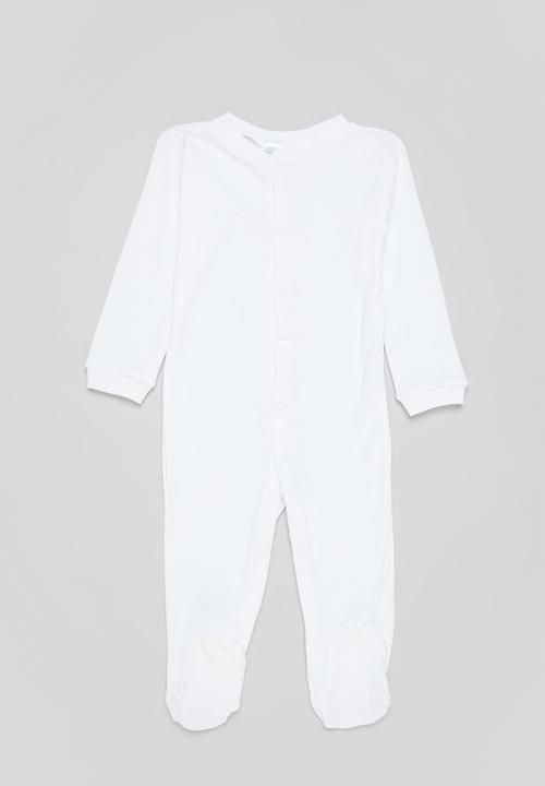 Pop Candy - Baby 2 pack sleepsuit - pink & white 