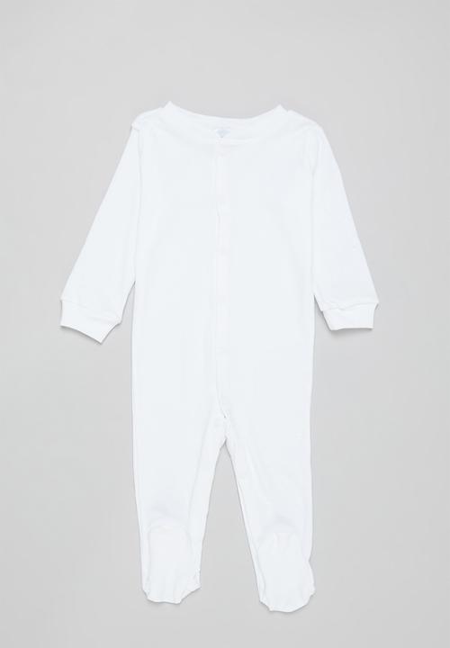 Pop Candy - Baby 2 pack sleepsuit - green & white 