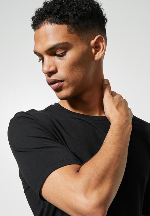 Superbalist - 2 Pack nate crew neck tee - black
