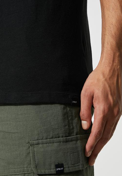 Superbalist - 2 Pack nate crew neck tee - black