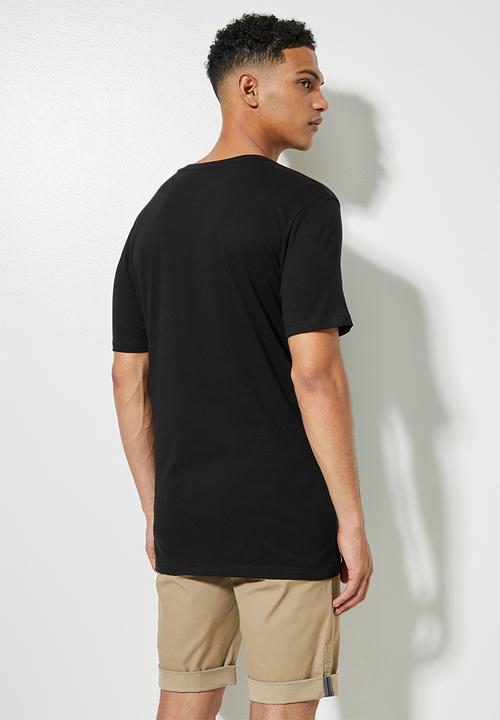 Superbalist - 2-pack dean vee neck tee - black