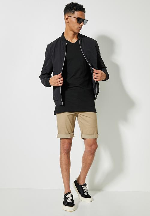 Superbalist - 2-pack dean vee neck tee - black