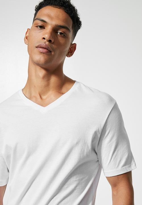 Superbalist - 2-pack dean vee neck tee - white