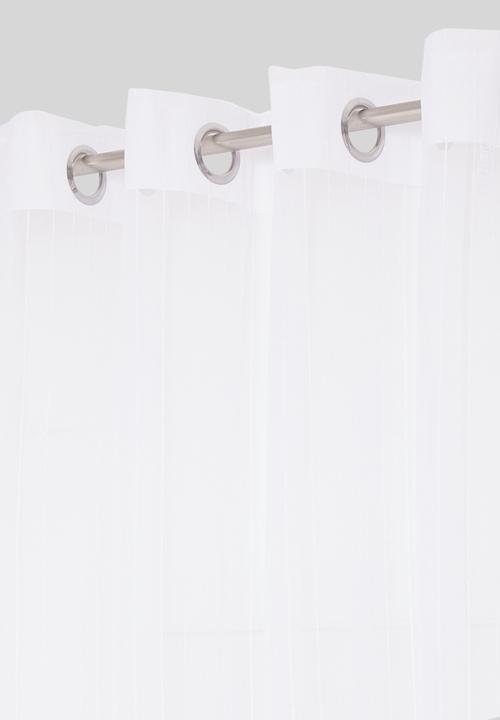 Sixth Floor - Eyelet striped frosted voile - white